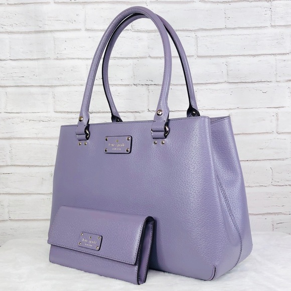 2PCS Kate Spade Wellesley Elena Tote Wallet Set - Picture 2 of 8